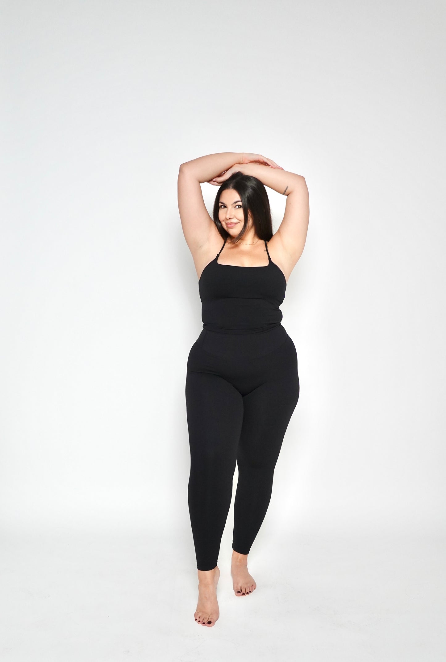 INVISIBLE SCRUNCH LEGGINGS BLACK