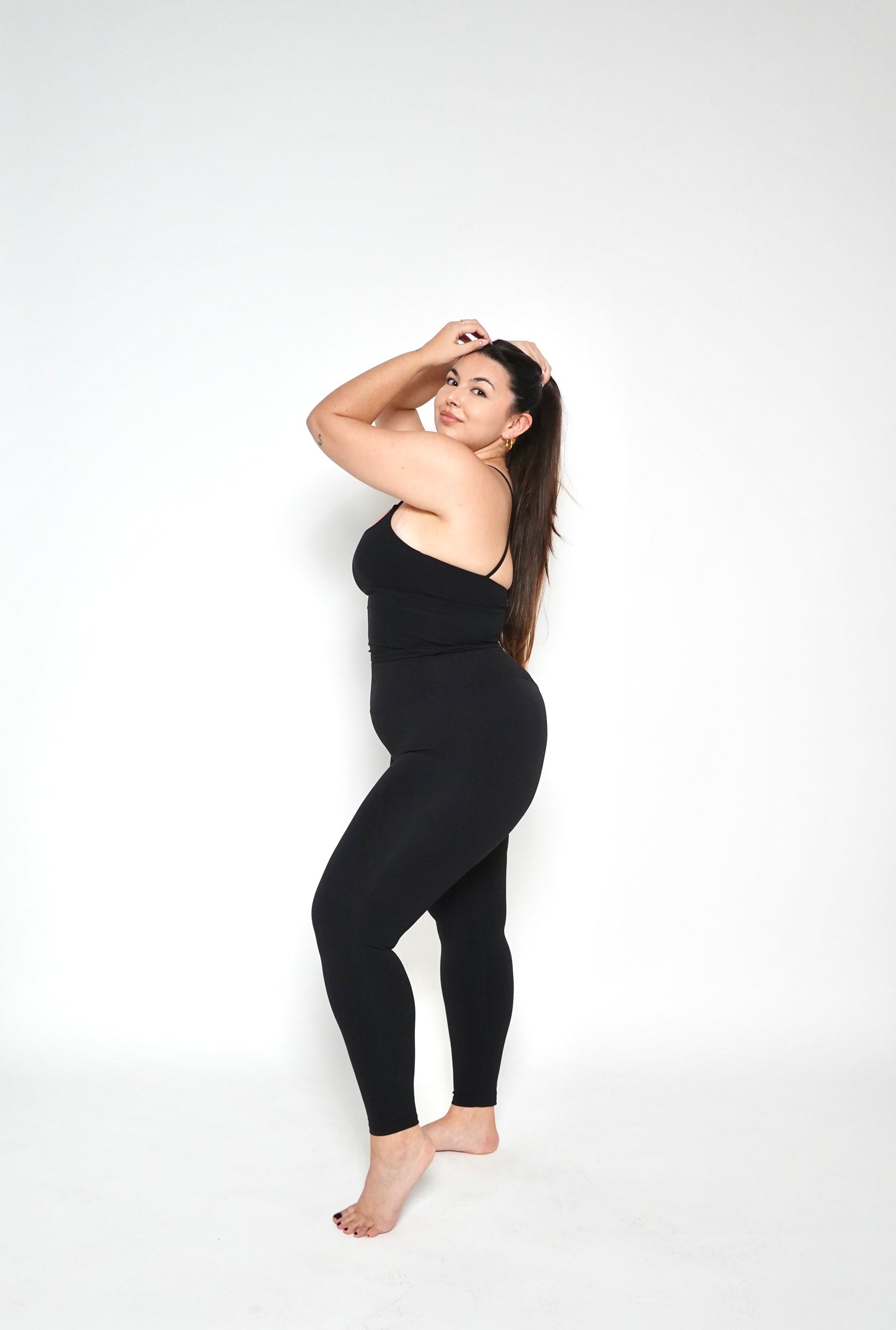 INVISIBLE SCRUNCH LEGGINGS BLACK