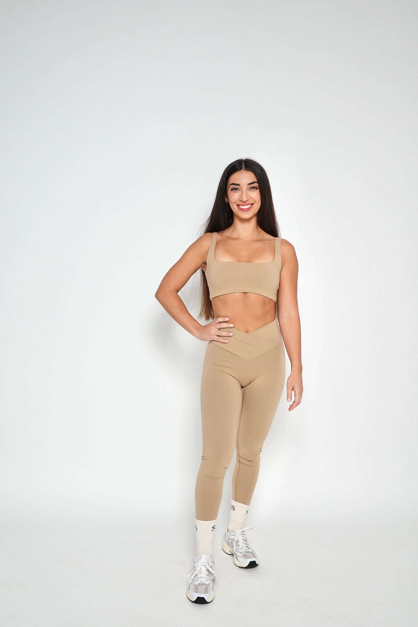 WRAPPED WAIST LEGGINGS GOLD SAND