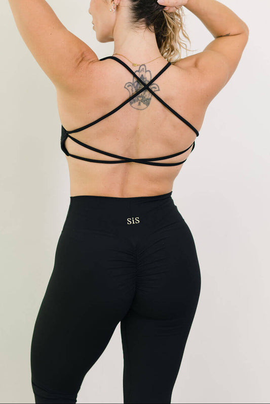 SCRUNCH LEGGINGS BLACK