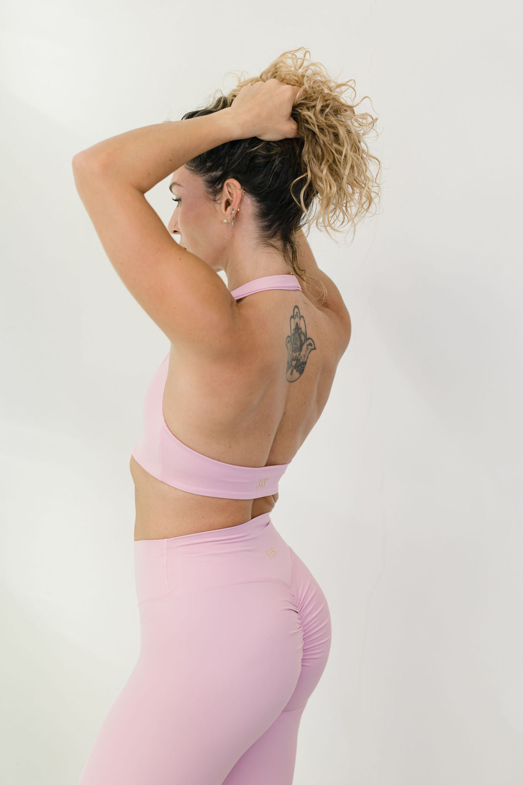 SCRUNCH LEGGINGS BLUSH PINK -10%