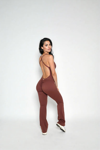 EMPOWERED LONG JUMPSUIT RUM RAISING