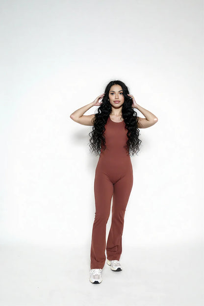EMPOWERED LONG JUMPSUIT RUM RAISING