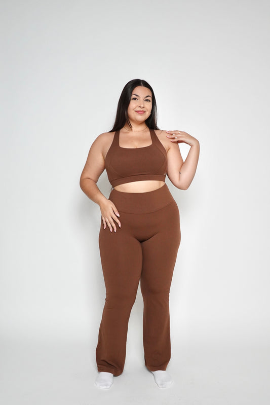 BELL BOTTOM PANTS  ESPRESSO