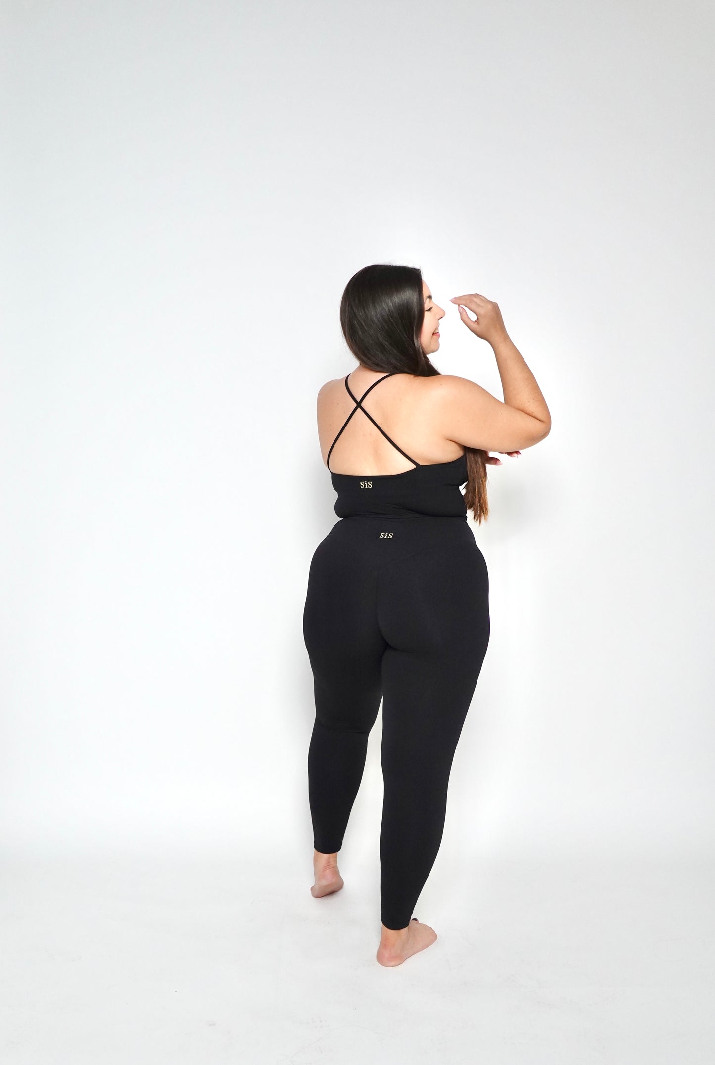 INVISIBLE SCRUNCH LEGGINGS BLACK