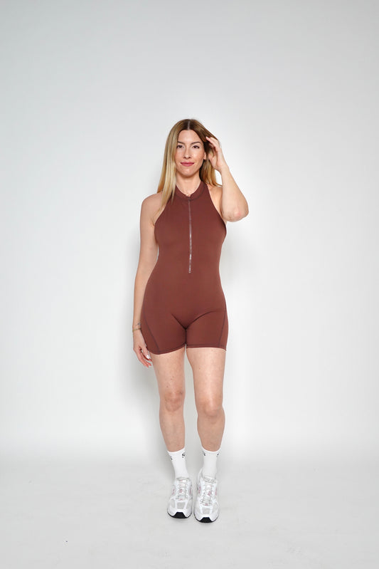 POWER JUMPSUIT RUM RAISIN