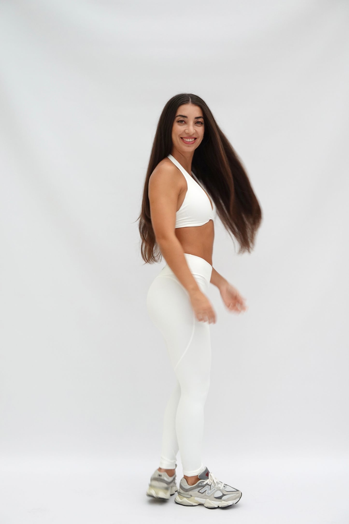 LANZAROTE "V" WAIST LEGGINGS WHITE