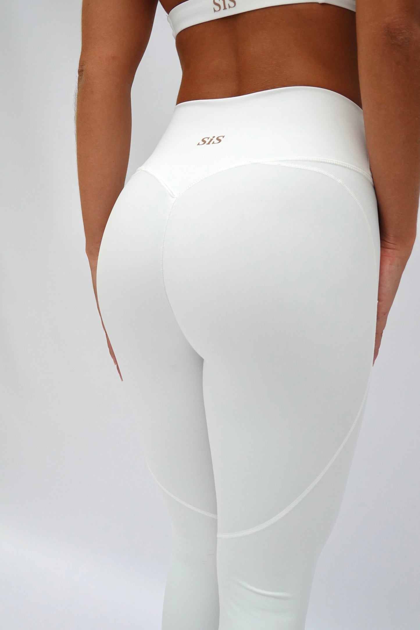 LANZAROTE "V" WAIST LEGGINGS WHITE