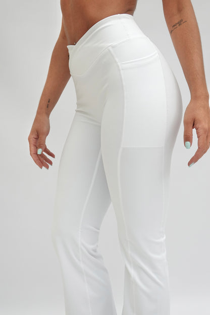 LANZAROTE FLARE LEGGINGS WHITE