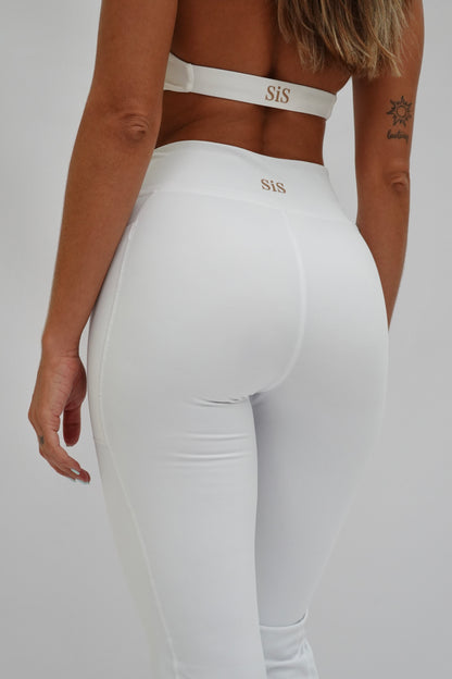 LANZAROTE FLARE LEGGINGS WHITE