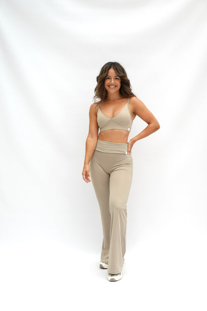 FUERTEVENTURA FLARE LEGGINGS FEATHER GREY