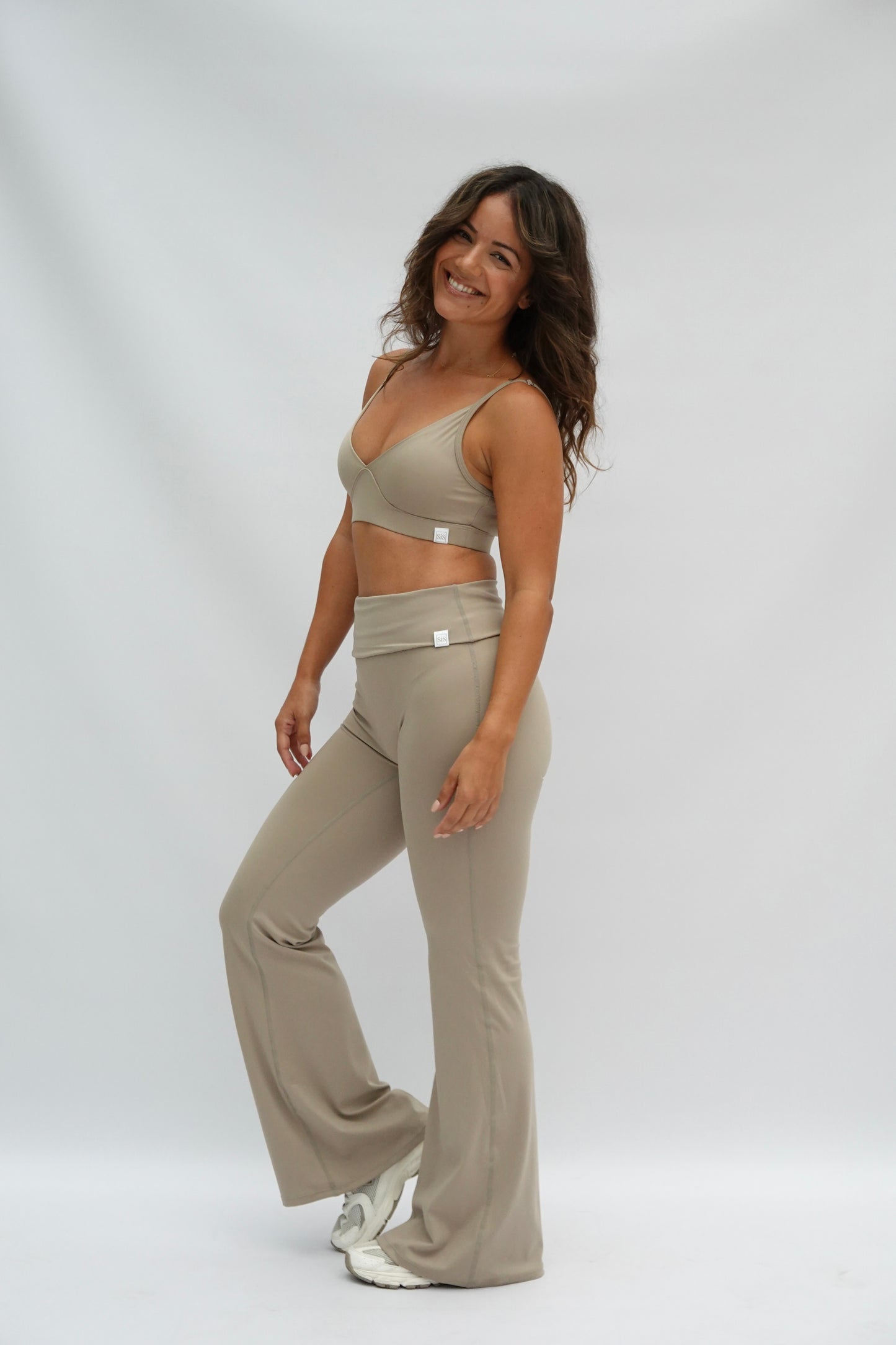 FUERTEVENTURA FLARE LEGGINGS FEATHER GREY
