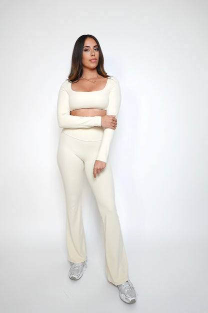 FLARE LEGGINGS CREAM