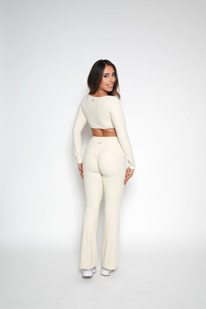 FLARE LEGGINGS CREAM