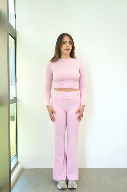 FLARE LEGGINGS BLUSH PINK