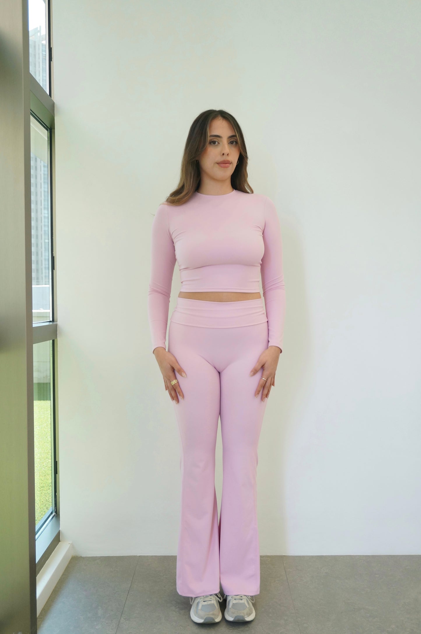 FLARE PANTS BLUSH PINK