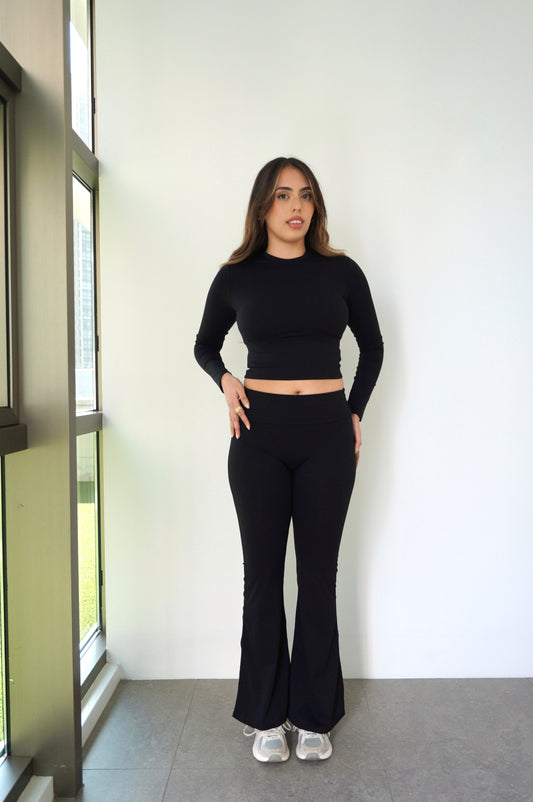 FLARE PANTS BLACK