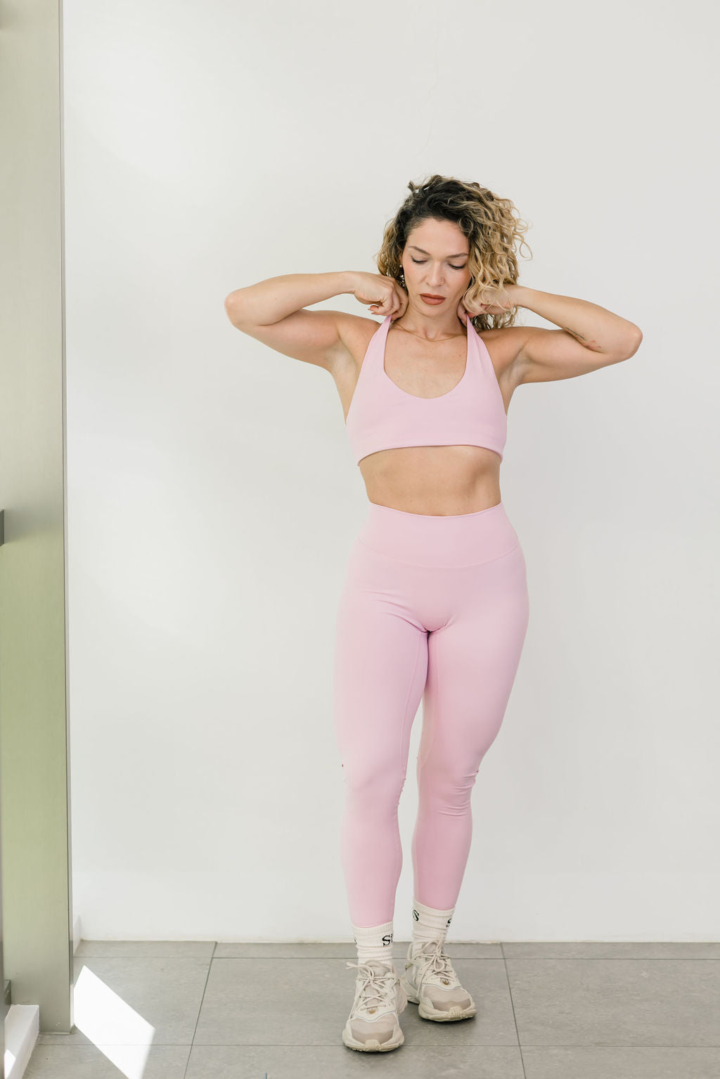 SCRUNCH LEGGINGS BLUSH PINK