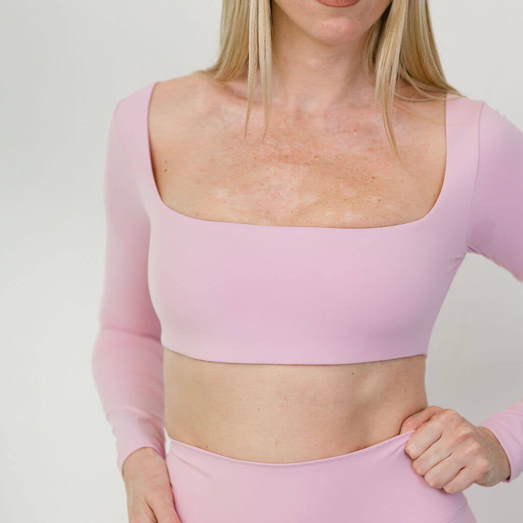 BALANCE CROP BLUSH PINK