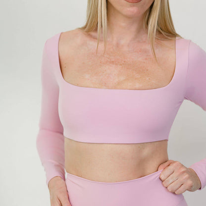 BALANCE CROP BLUSH PINK